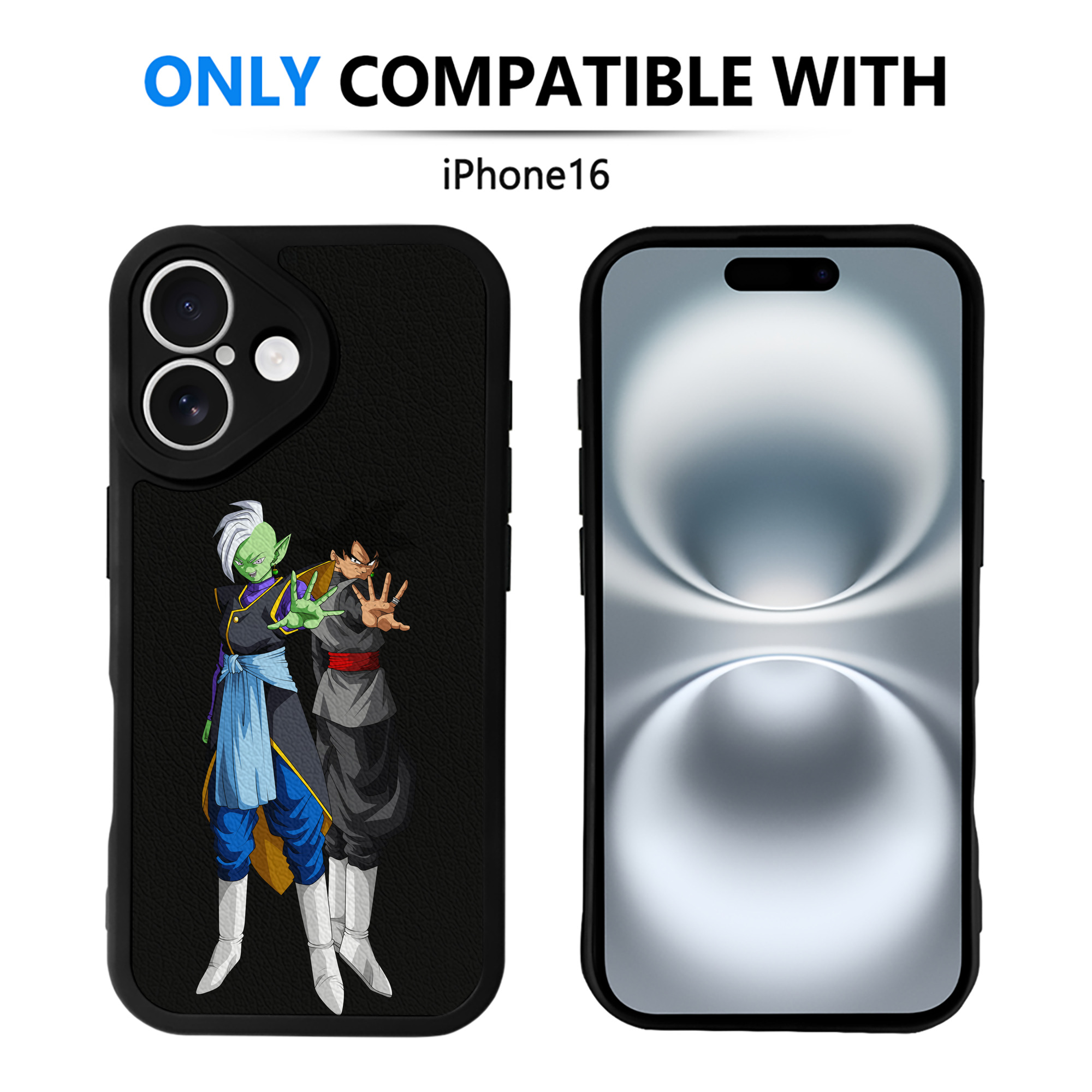 （画像用） ドラゴンボール DRAGON BALL 【iPhone 16シリーズ対応】シリコンスマホケース（レザー調） 材質：シリコン